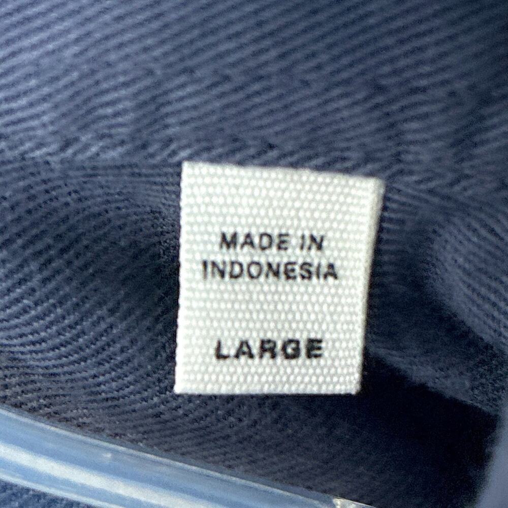 Buck Mason Shirt Mens L Draped Twill One Pocket Blue Preppy Classic Huckberry - Picture 6 of 8